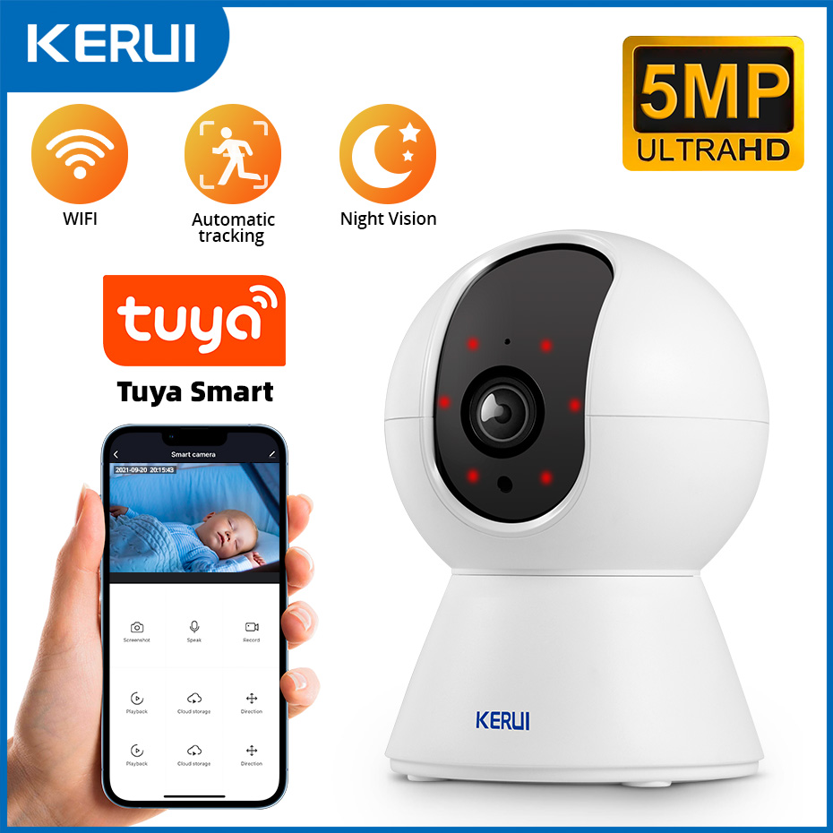 KERUI 5MP Tuya Smart Mini WiFi - Eufy Camera E220 ulasan dan harga